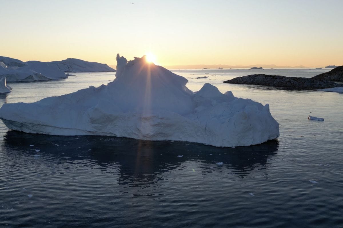 Production Still from the film Vespertine, Baffin Bay, North Greenland